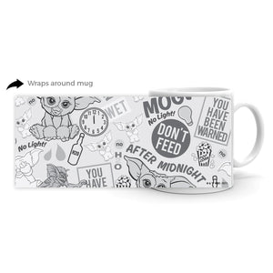 Gremlins Character Pattern White Mug