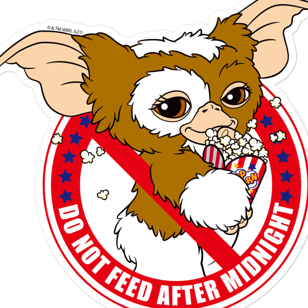 Gremlins Don't Feed After Midnight Die Cut Sticker