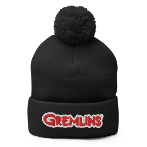 Gremlins Logo Pom Pom Knit Beanie