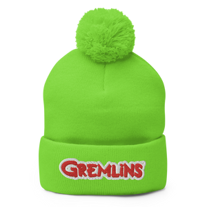 Gremlins Logo Pom Pom Knit Beanie