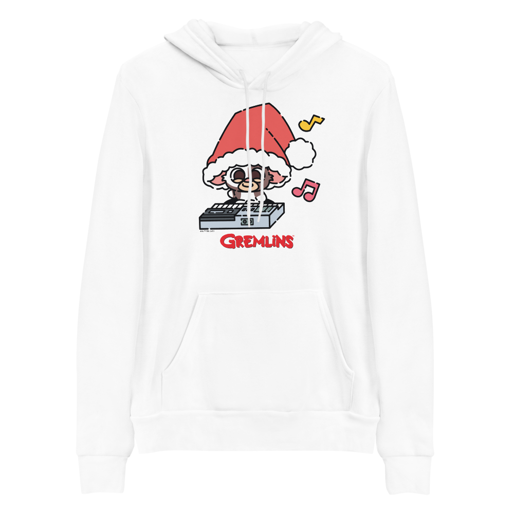 Gremlins Santa Hat Gizmo Adult Fleece Hooded Sweatshirt