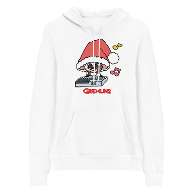 Gremlins Santa Hat Gizmo Adult Fleece Hooded Sweatshirt