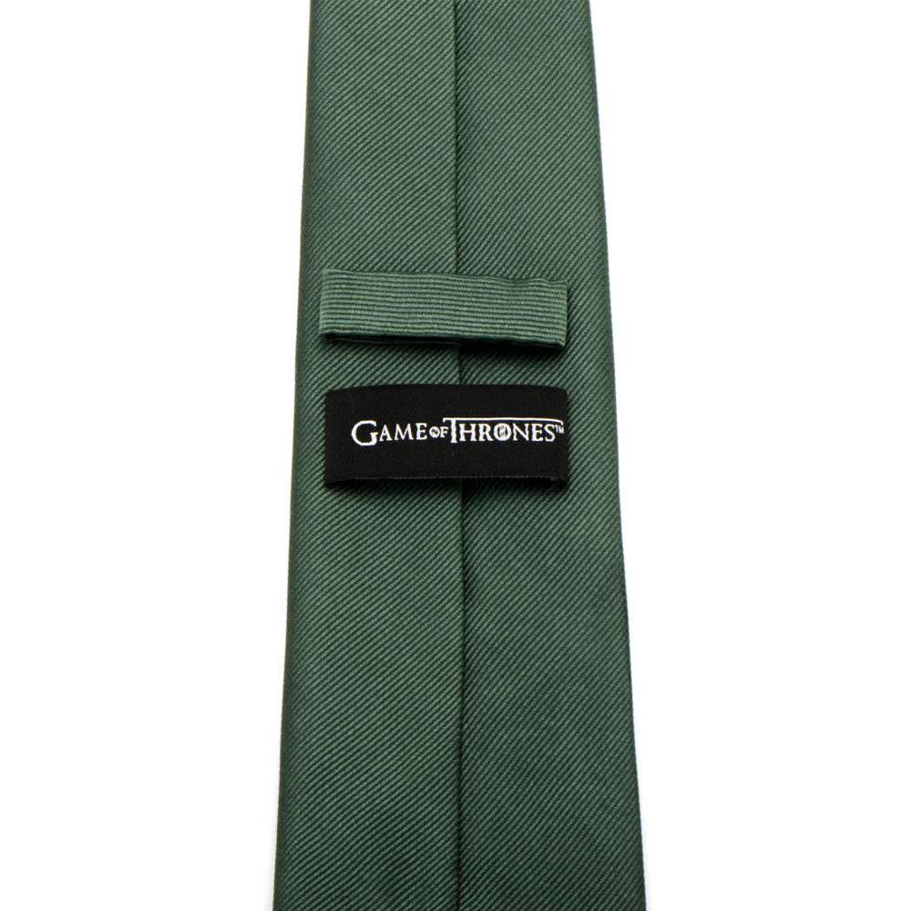 Game Of Thrones Stark Direwolf Green Men's Tie