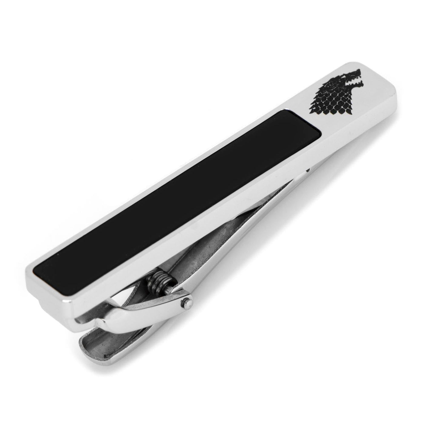 Game of Thrones Stark Onyx Tie Clip