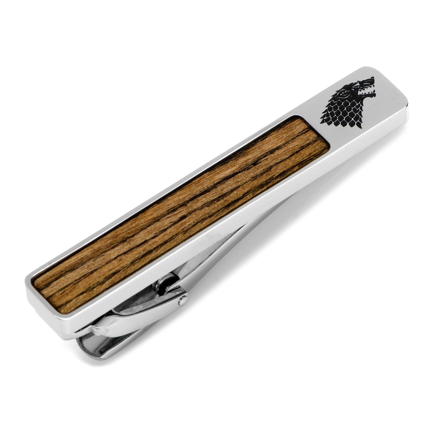 Game of Thrones Stark Inlaid Wood Tie Clip