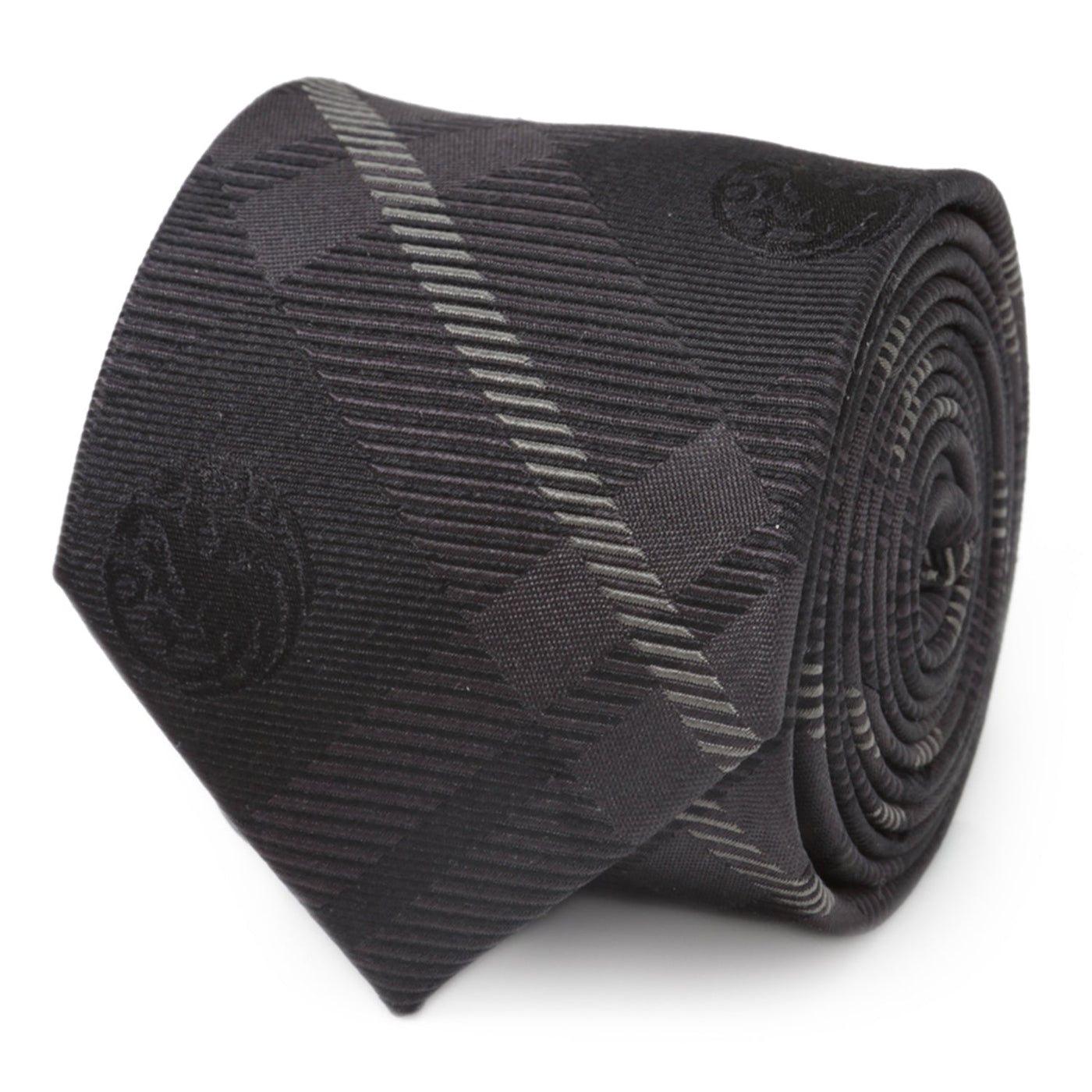 Game of Thrones Targaryen Dragon Black Plaid Silk Men's Tie