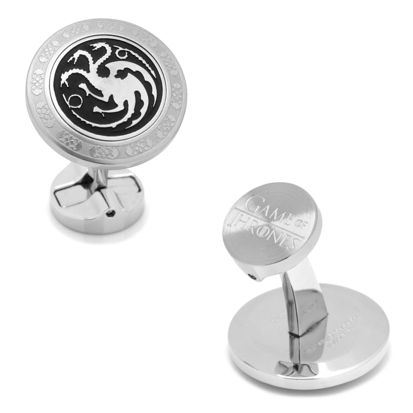 Game of Thrones Targaryen Filigree Stainless Steel Cufflinks