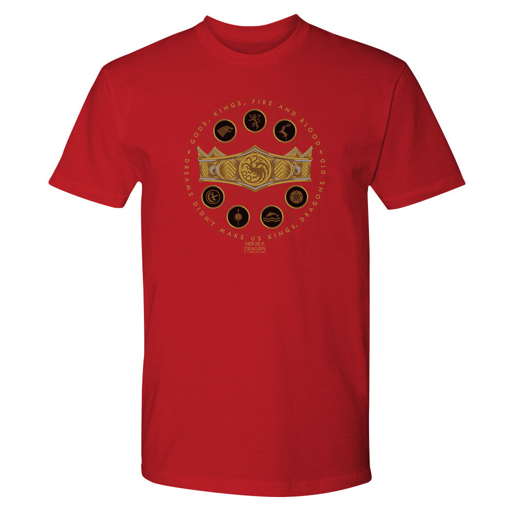 House of the Dragon Crown Adult Short Sleeve T-Shirt