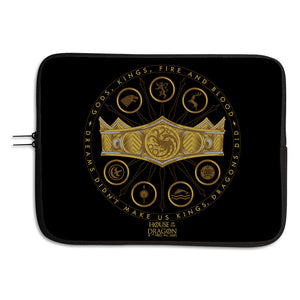 House of the Dragon Crown Neoprene Laptop Sleeve