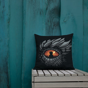 House of the Dragon Dragon Eye Throw Pillow