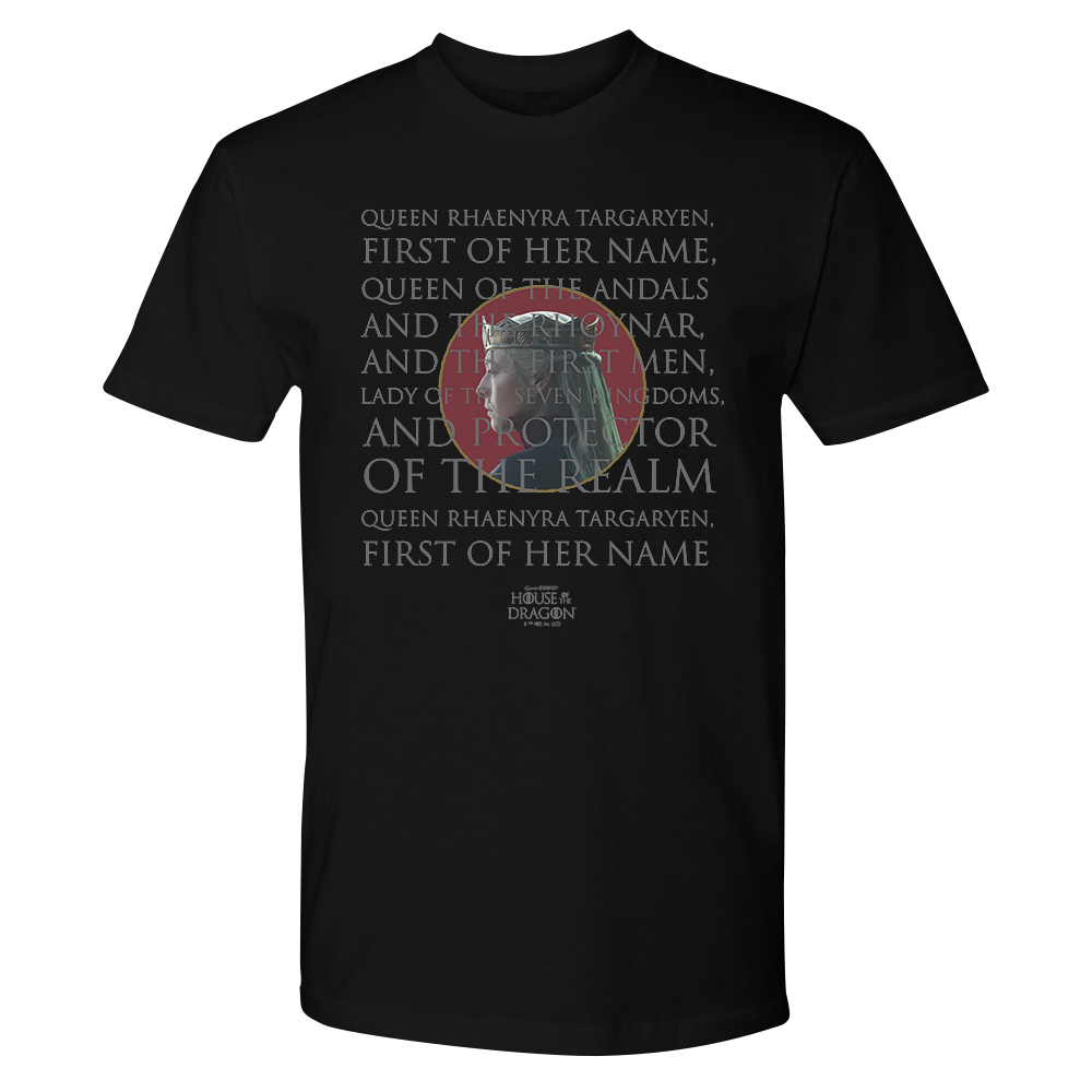 House of the Dragon Episode 10 Queen Rhaenyra Adult Short Sleeve T-Shirt