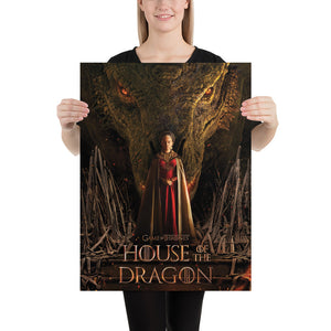 House of the Dragon Key Art Premium Satin Poster