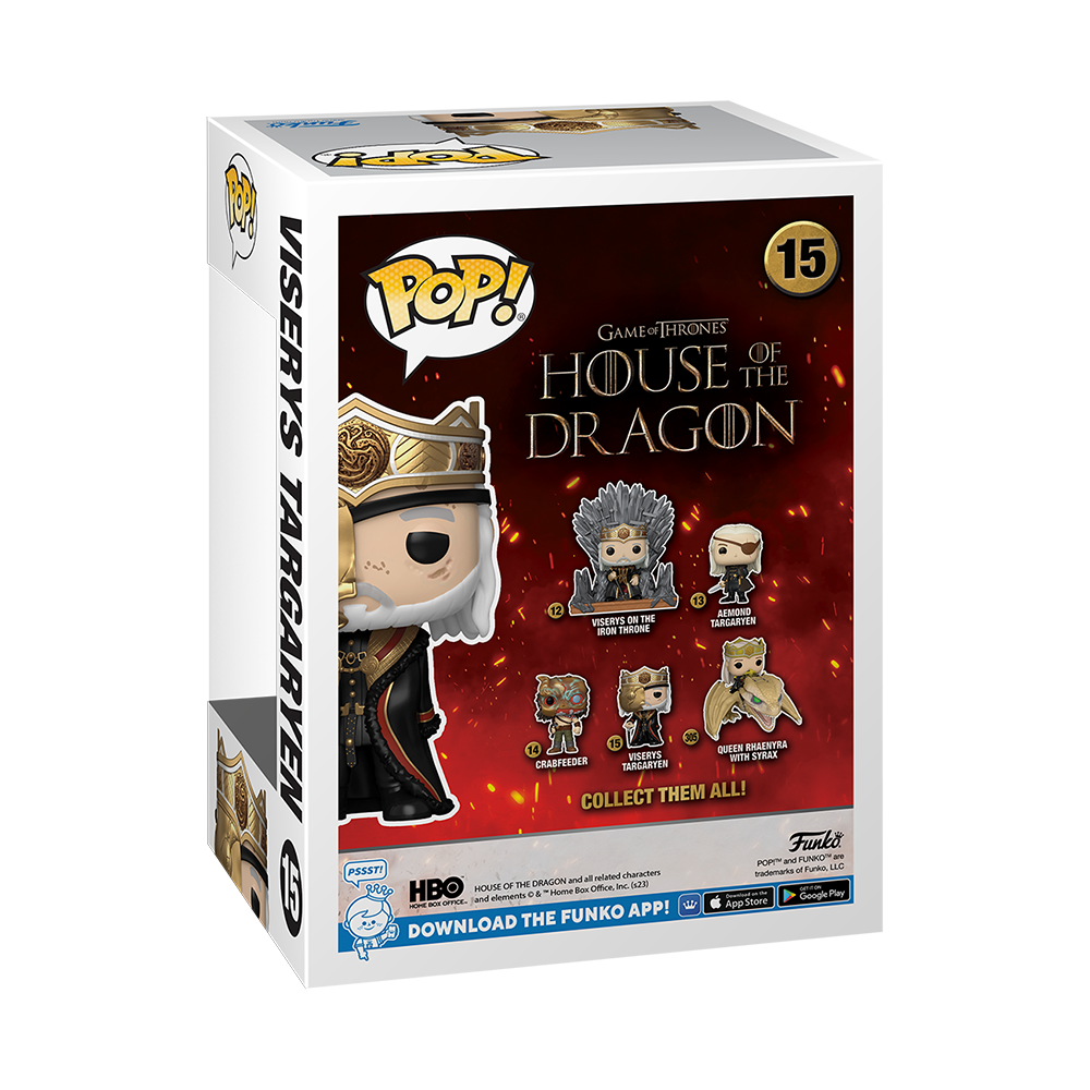 House of the Dragon Masked Viserys Funko POP! Figure with Chance of Chase