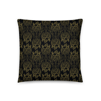 House of the Dragon Dragon Pattern Throw Pillow