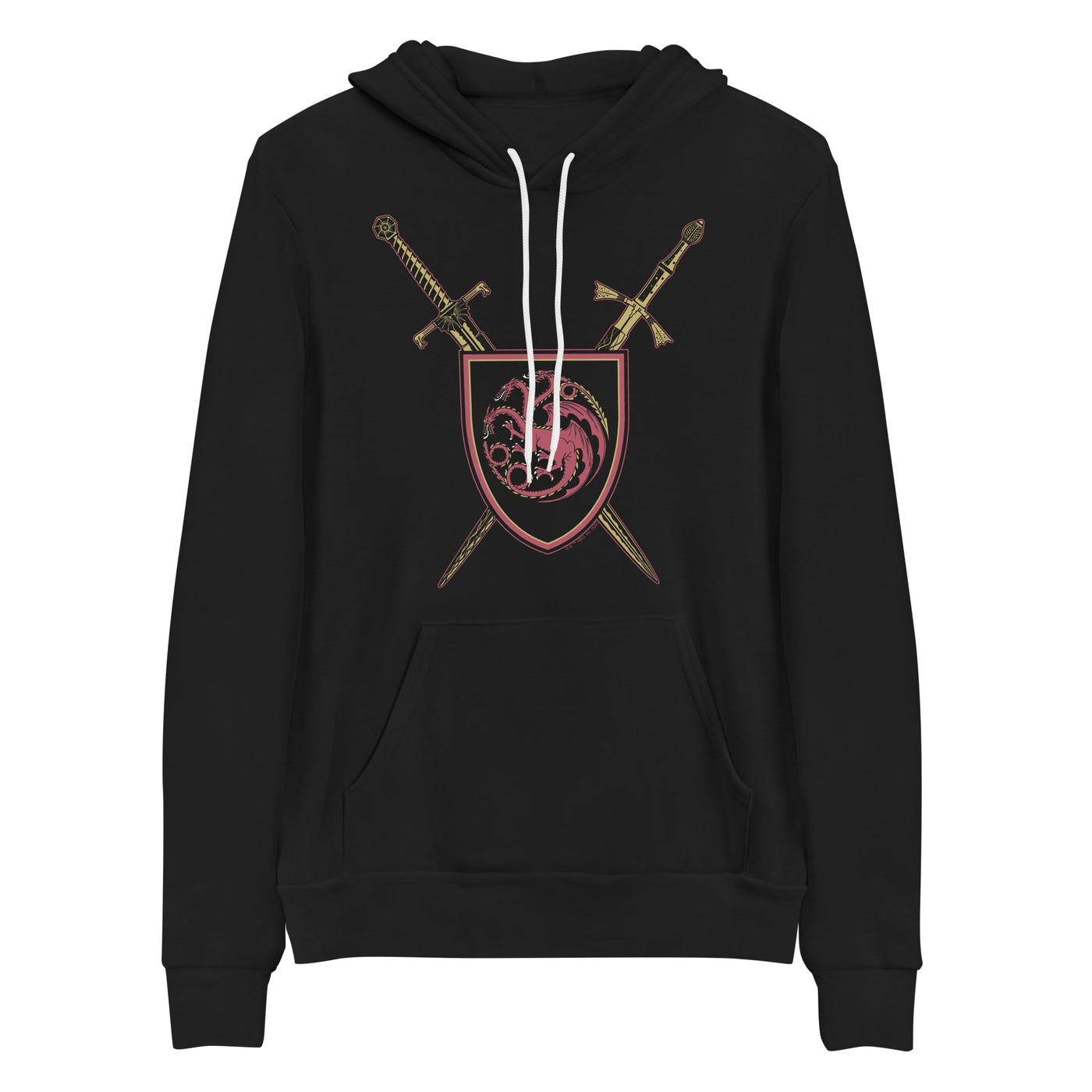 House of the Dragon Swords Adult Fleece Hooded Sweatshirt