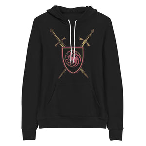House of the Dragon Swords Adult Fleece Hooded Sweatshirt