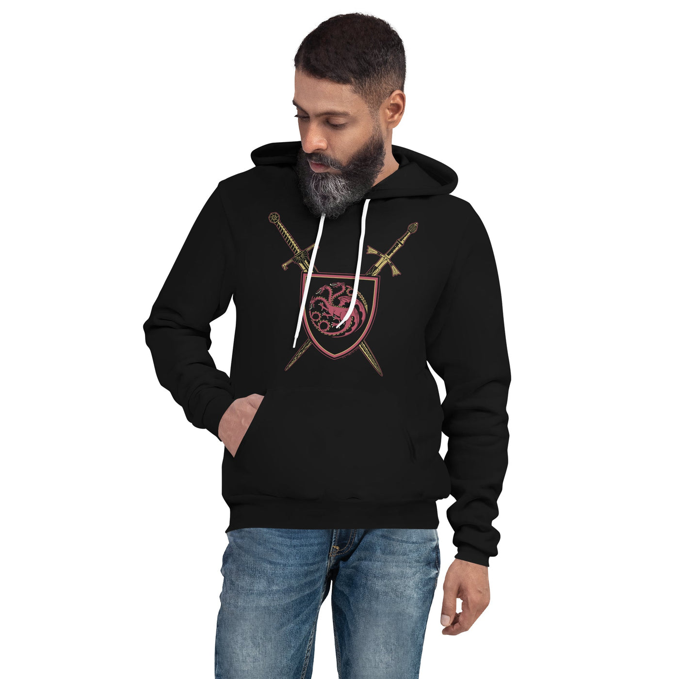 House of the Dragon Swords Adult Fleece Hooded Sweatshirt