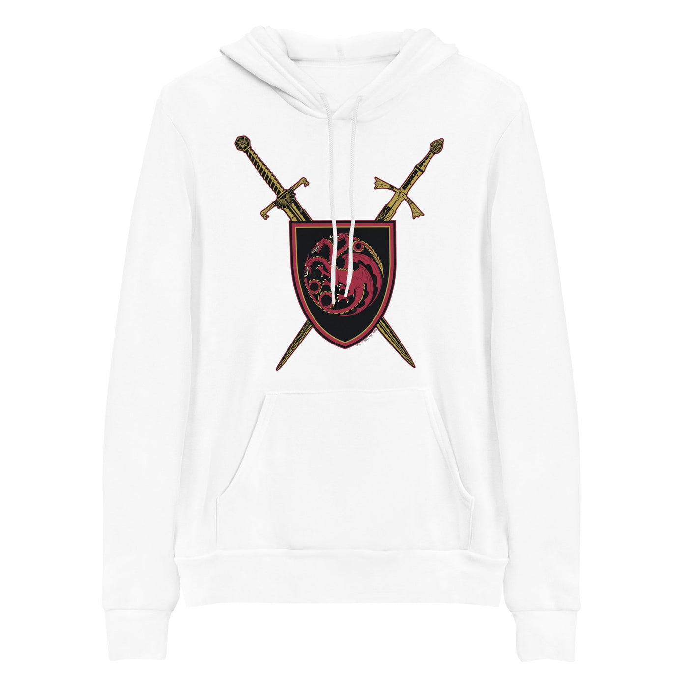House of the Dragon Swords Adult Fleece Hooded Sweatshirt
