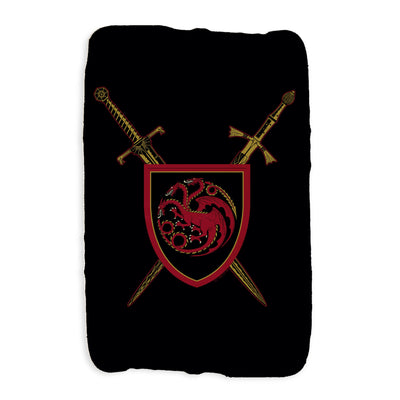 House of the Dragon Swords Sherpa Blanket