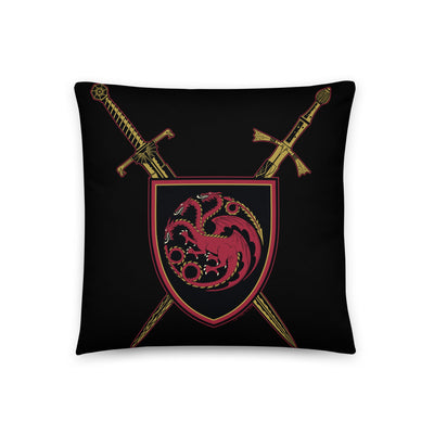 House of the Dragon Swords Throw Pillow