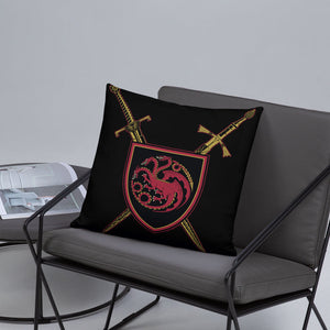 House of the Dragon Swords Throw Pillow
