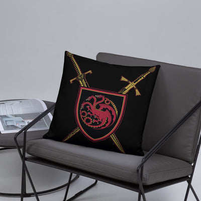 House of the Dragon Swords Throw Pillow