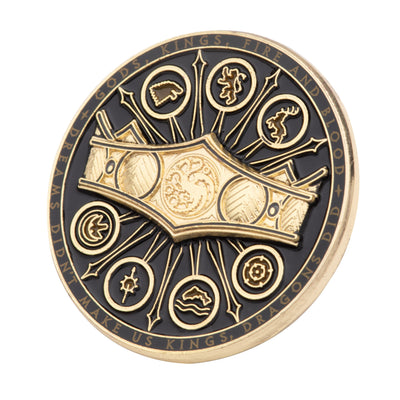 House of the Dragon Crown House Gold Enamel Pin