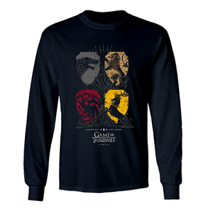 Game of Thrones Color Block Adult Long Sleeve T-Shirt