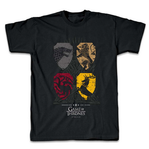 Game of Thrones House Color Block Adult Short Sleeve T-Shirt