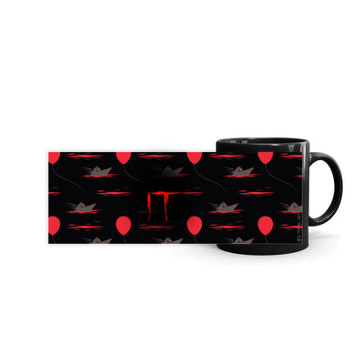 IT Balloon Black Mug