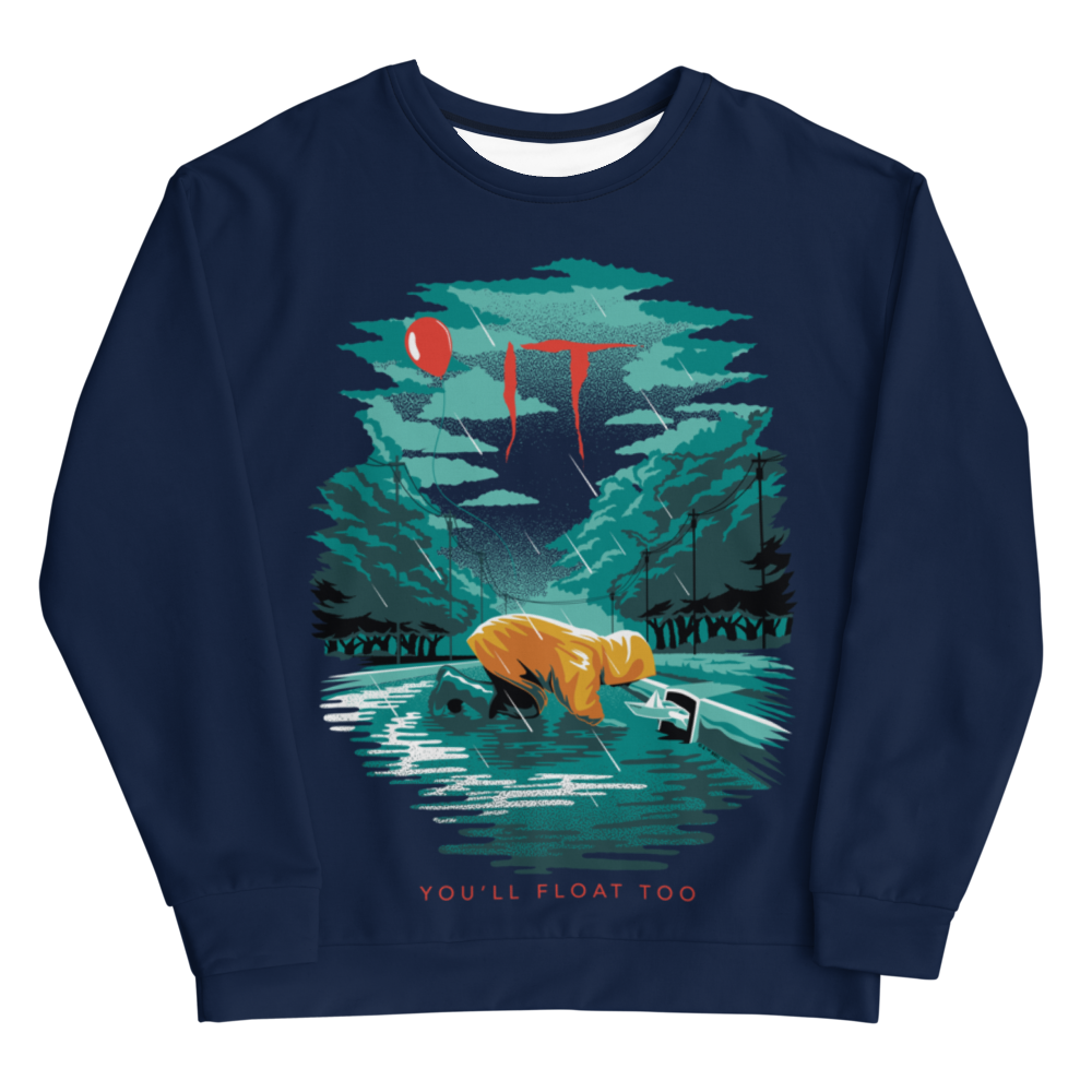 IT You'll Float Too Unisex Crew Neck Sweatshirt