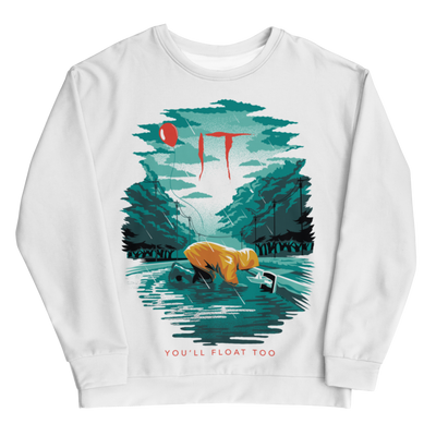 IT You'll Float Too Unisex Crew Neck Sweatshirt