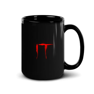 IT You'll Float Too Raincoat Black Mug