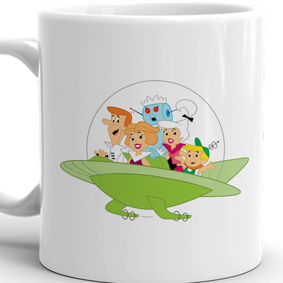 The Jetsons Family Ship White Mug