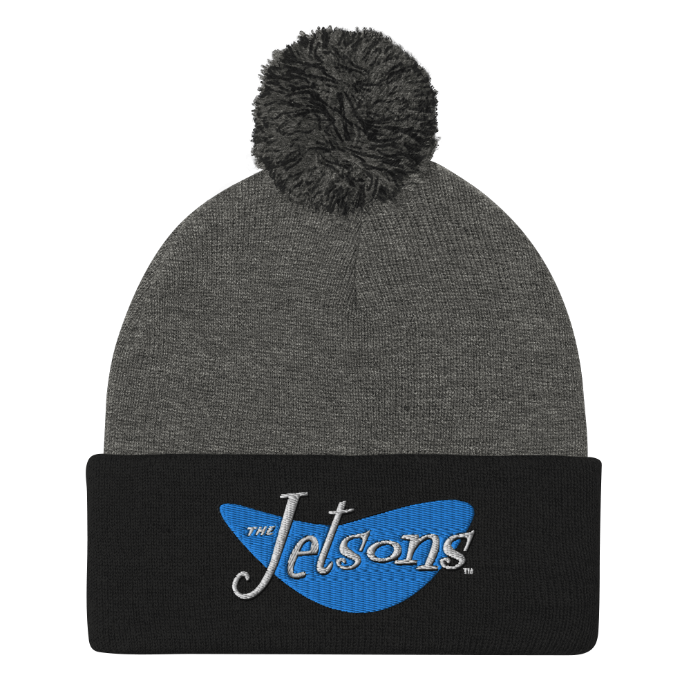 The Flintstones Logo Pom Pom Knit Beanie