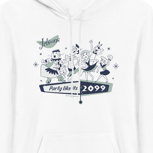 The Jetsons Party Like It's 2099 Adult Fleece Hooded Sweatshirt