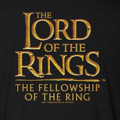 Lord Of The Rings 20th Anniversary The Fellowship of the Rings Adult Short Sleeve T-Shirt