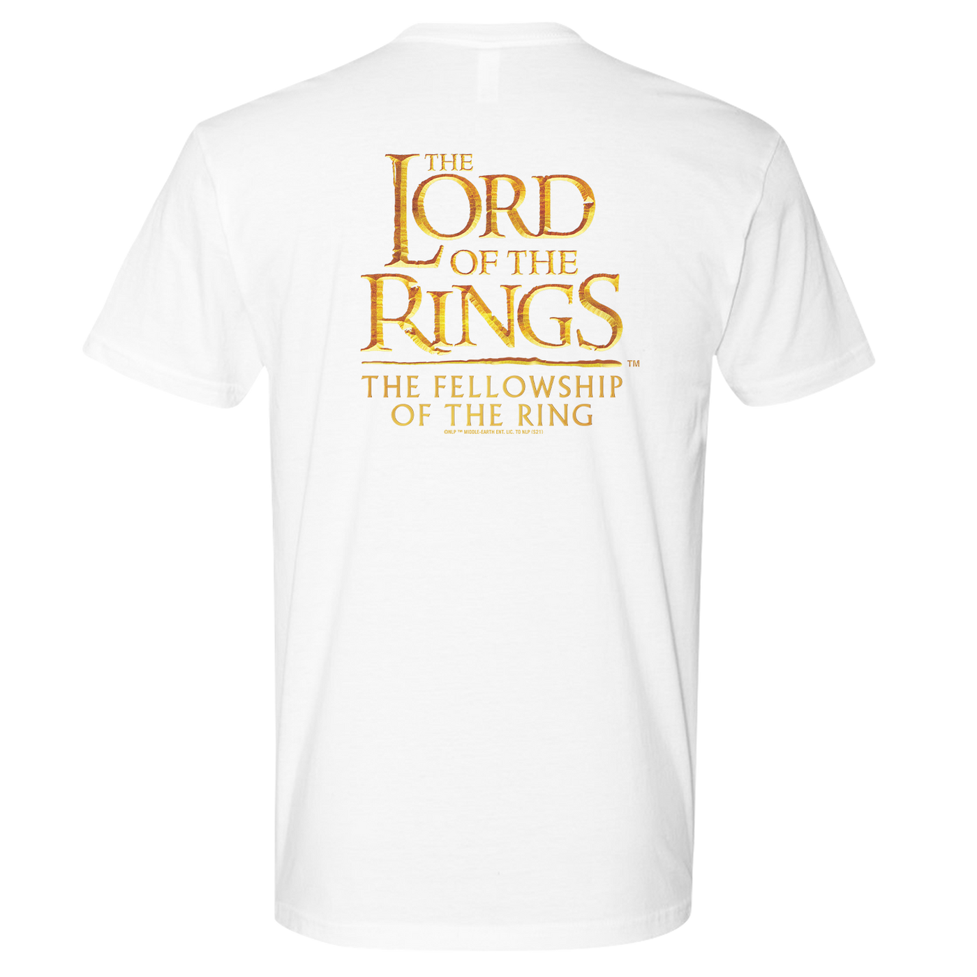 Lord Of The Rings 20th Anniversary The Fellowship of the Rings Adult Short Sleeve T-Shirt