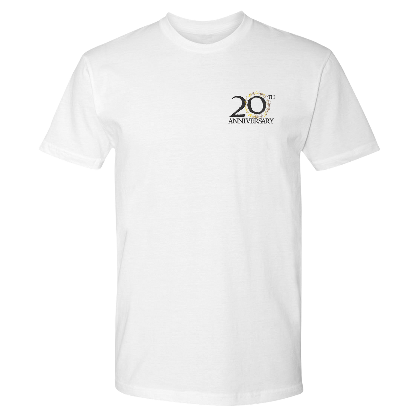 Lord Of The Rings 20th Anniversary The Fellowship of the Rings Adult Short Sleeve T-Shirt