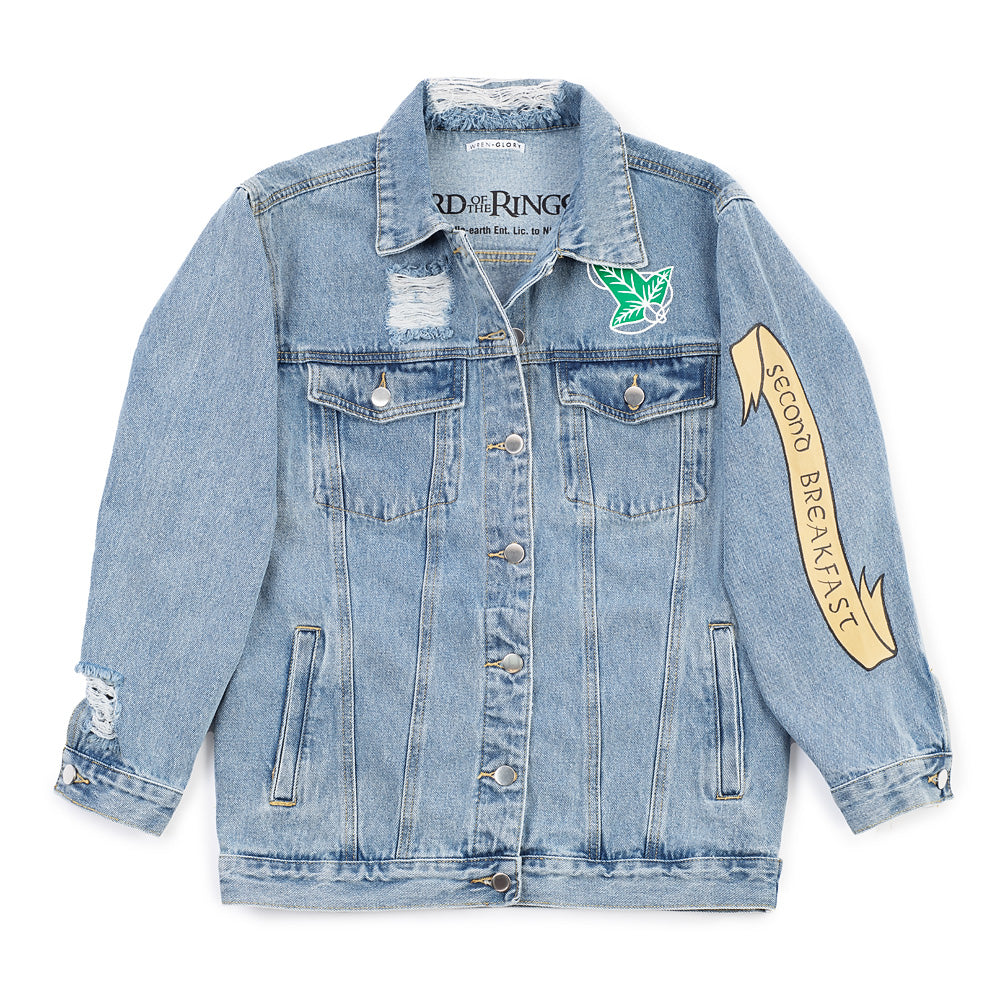 Exclusive The Lord of the Rings Second Breakfast Hand-Painted Denim Jacket by Wren + Glory