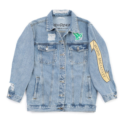 Exclusive The Lord of the Rings Second Breakfast Hand-Painted Denim Jacket by Wren + Glory