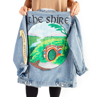 Exclusive The Lord of the Rings Second Breakfast Hand-Painted Denim Jacket by Wren + Glory