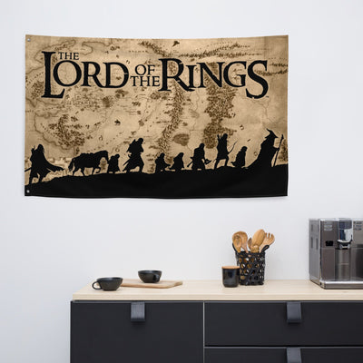 Lord of the Rings Middle Earth Silhouette Banner