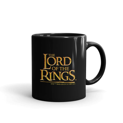 Lord Of The Rings Map Of Middle Earth Black Mug