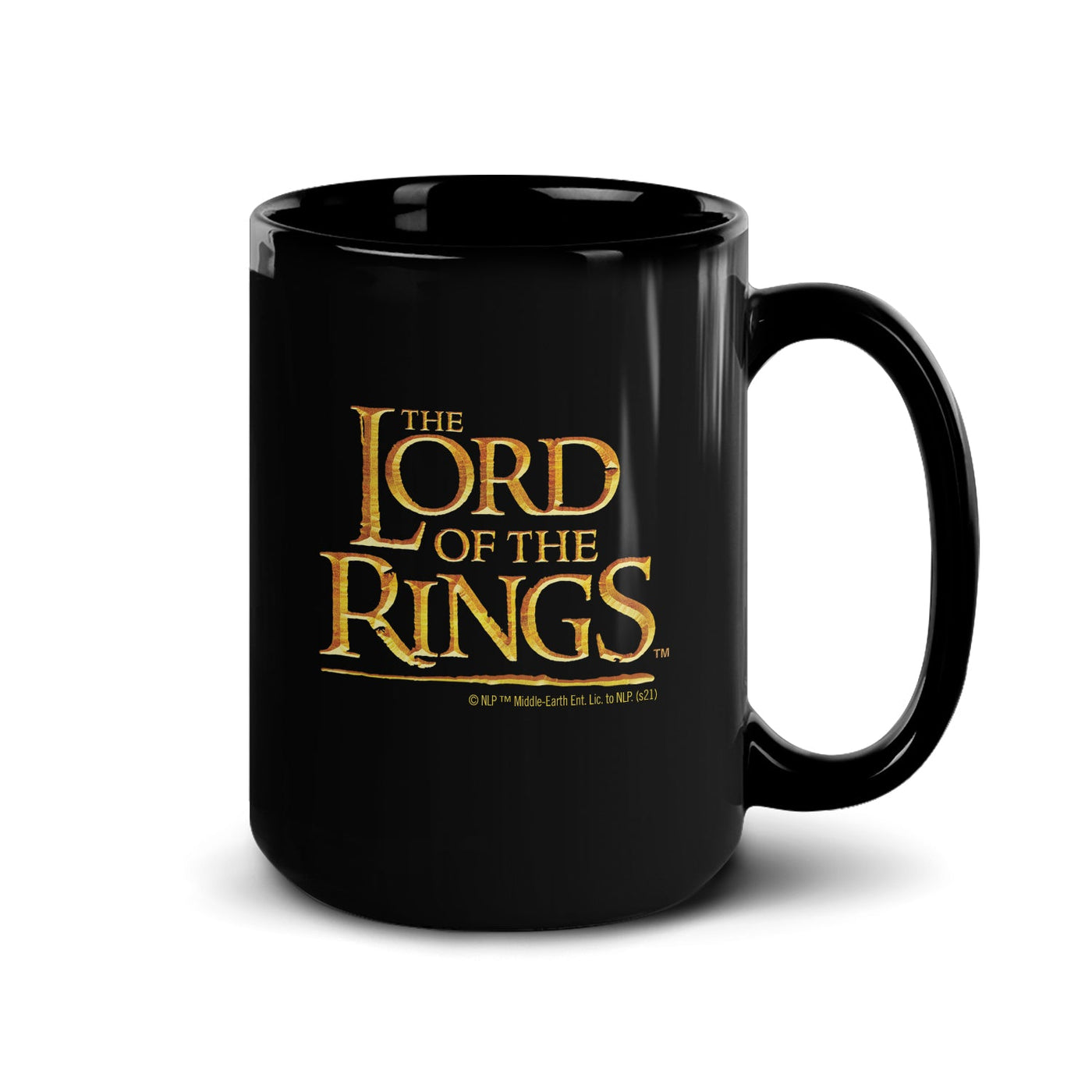 Lord Of The Rings Map Of Middle Earth Black Mug