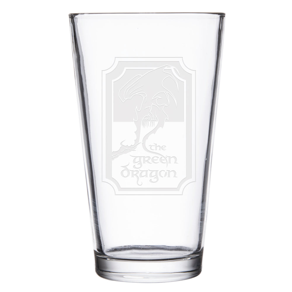 Lord Of The Rings The Green Dragon Pub Laser Engraved Pint Glass