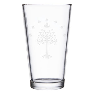 Lord Of The Rings Tree Of Gondor Laser Engraved Pint Glass