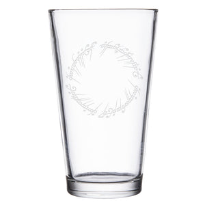 Lord Of The Rings The One Ring Laser Engraved Pint Glass