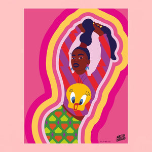 Looney Tunes Aurelia Durano Tweety Adult Short Sleeve T-Shirt