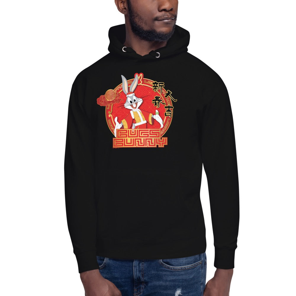 Looney Tunes Year of the Rabbit Emblem Unisex Premium Hoodie